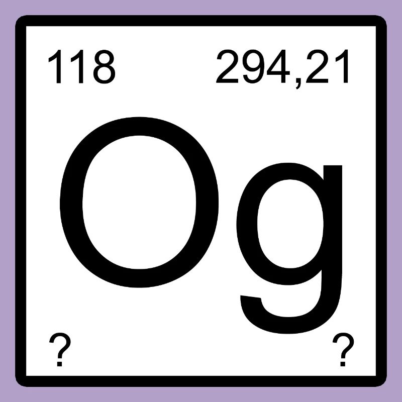 Oganesson og Element Graphic Periodic Table