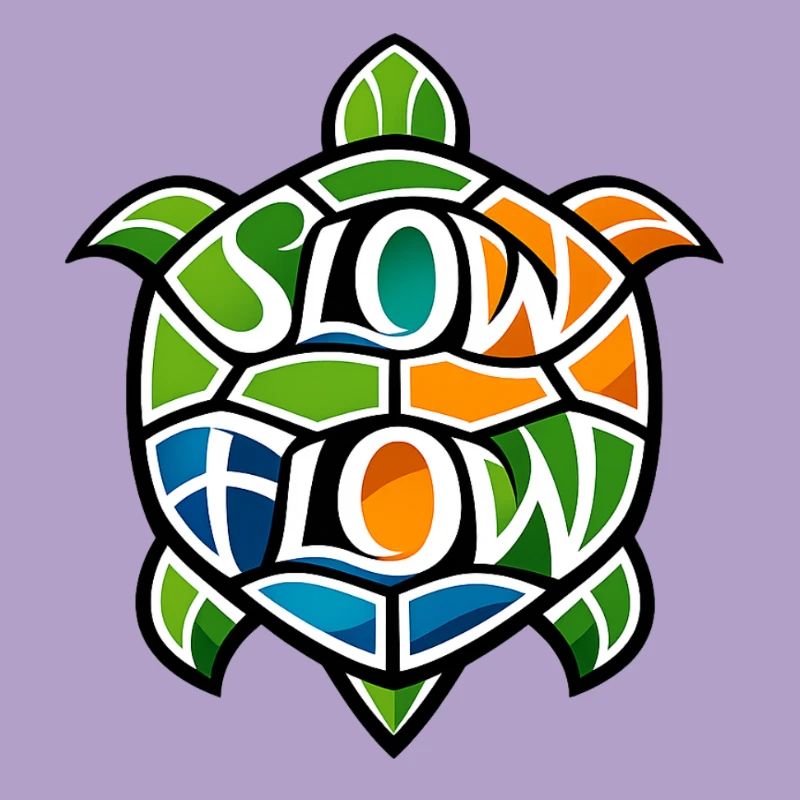 "Slow Flow" Turtle Mosaic