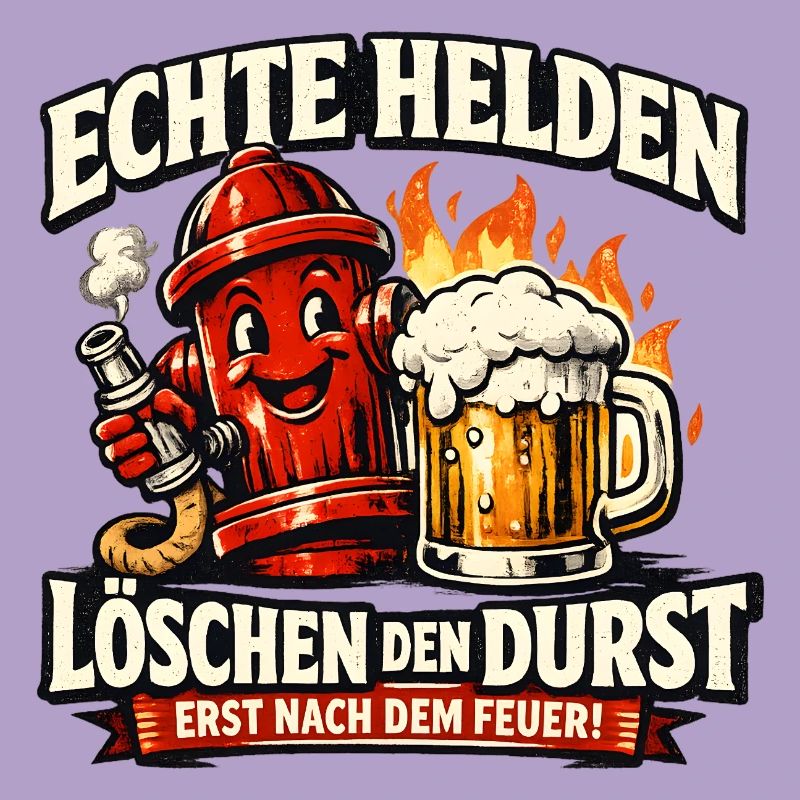 Echte Helden löschen den Durst