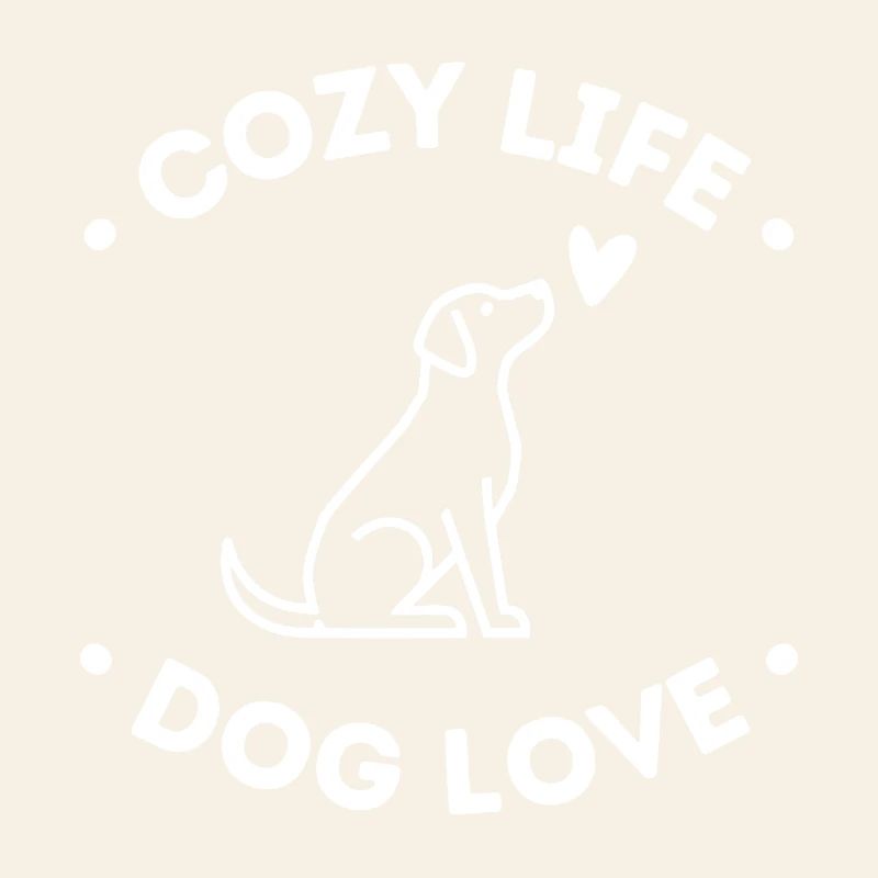 Vie Chaleureuse Amour Canin – Design de mode de vie canin mignon