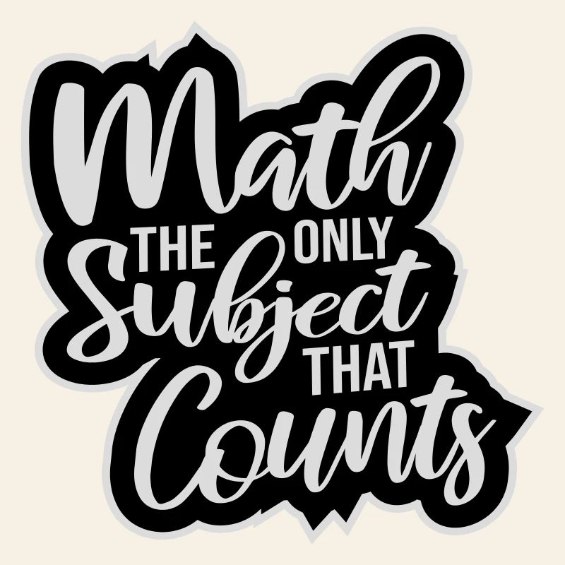 Les mathématiques La seule matière qui compte Nerd Mathe Logo