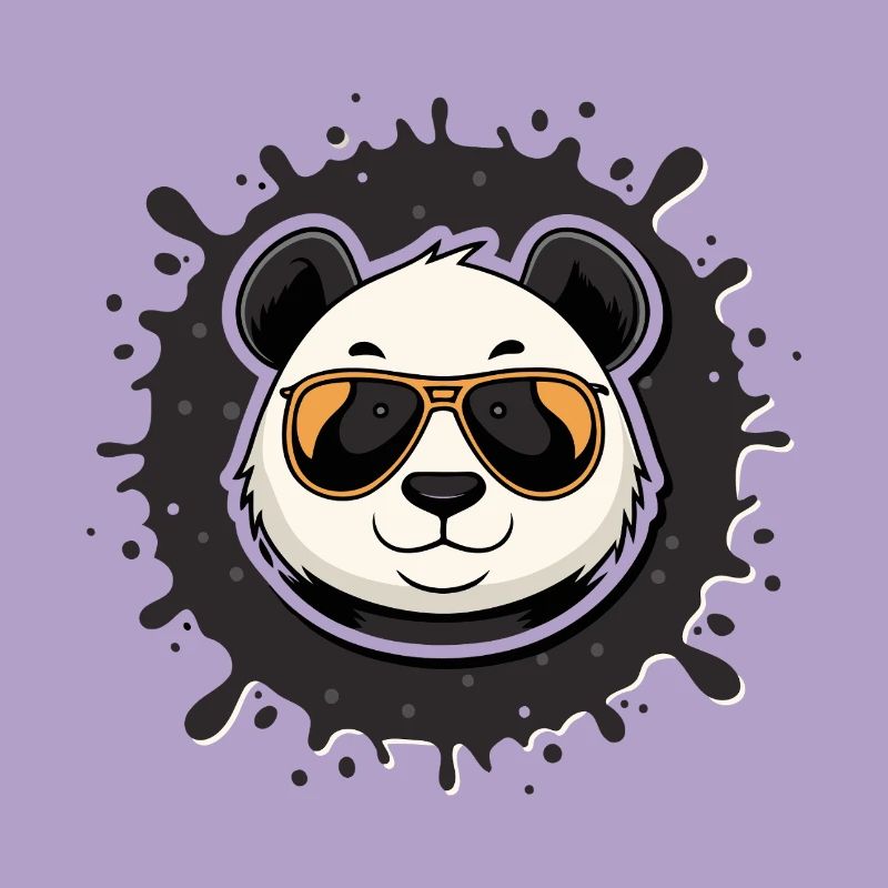 Panda chic lunettes orange splash