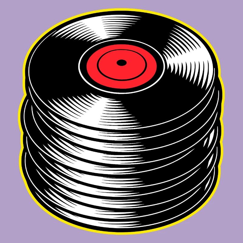 Stack d’albums vinyles