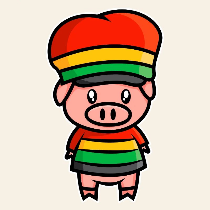 Doux cochon de la Jamaïque - design