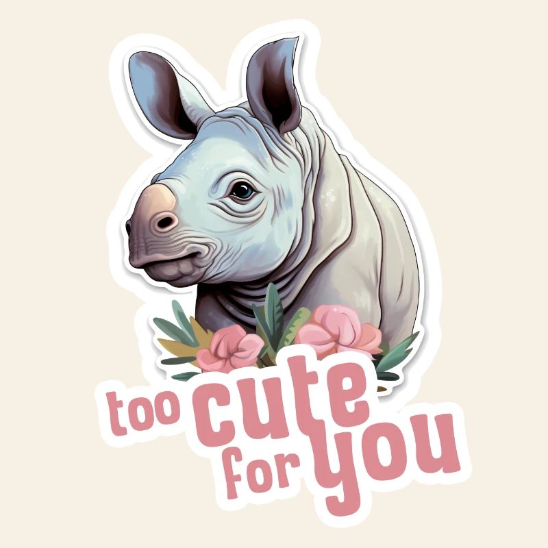 Nilpferd too cute for you Babynilpferd süß
