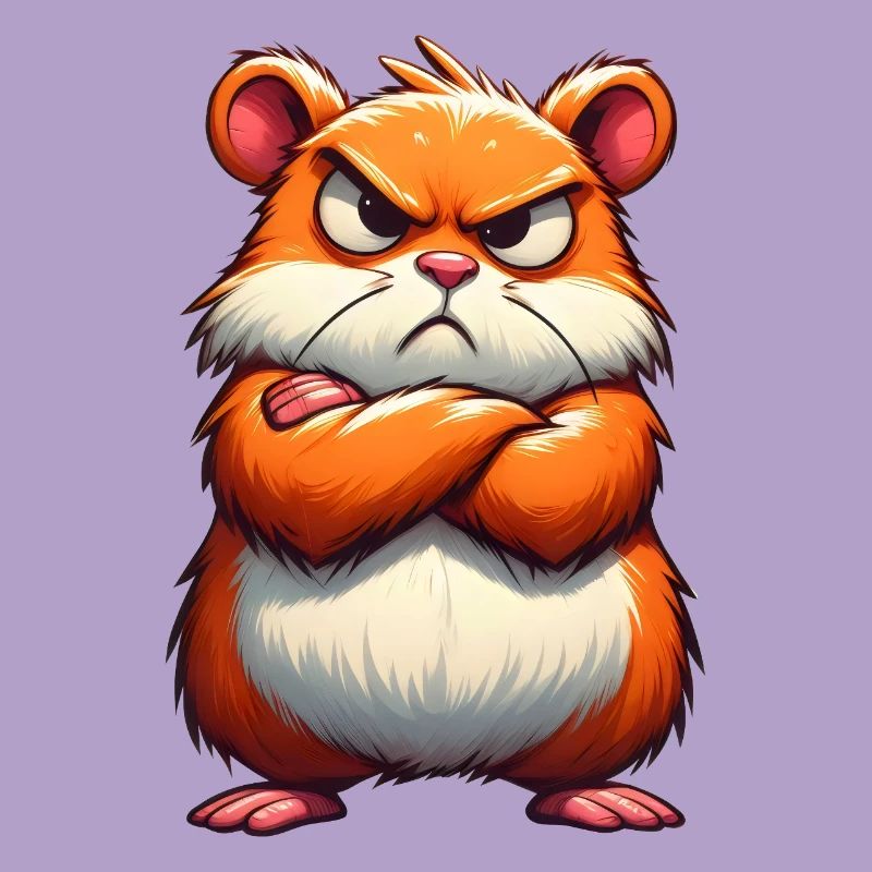 Grumpy hamster disgruntled