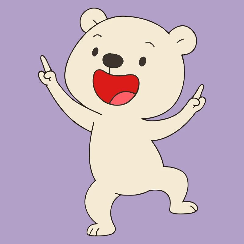 Tanzender Eisbär