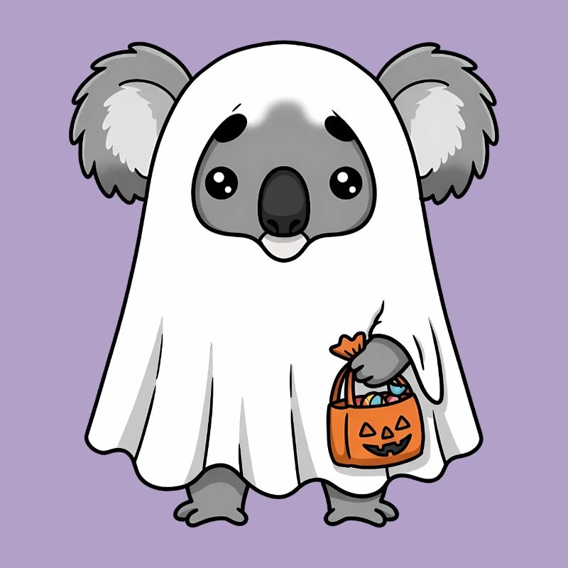 Koala Ghost Halloween Tee