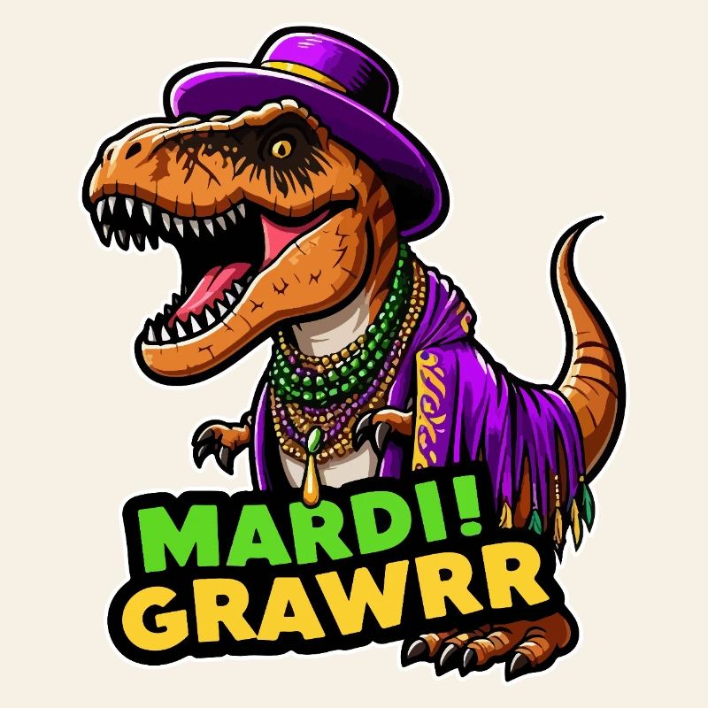 T Rex Carnaval Mardi Gras