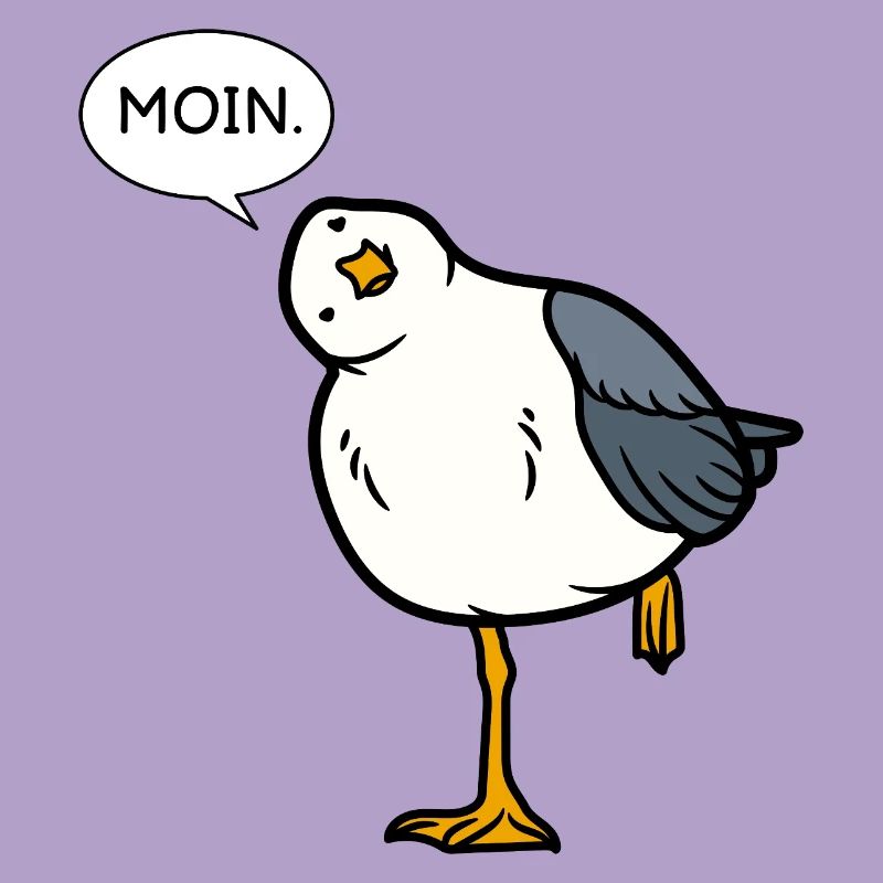Moin Möwe – North German greeting with humor
