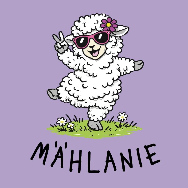 Mählanie – Cute dancing sheep with a play on words