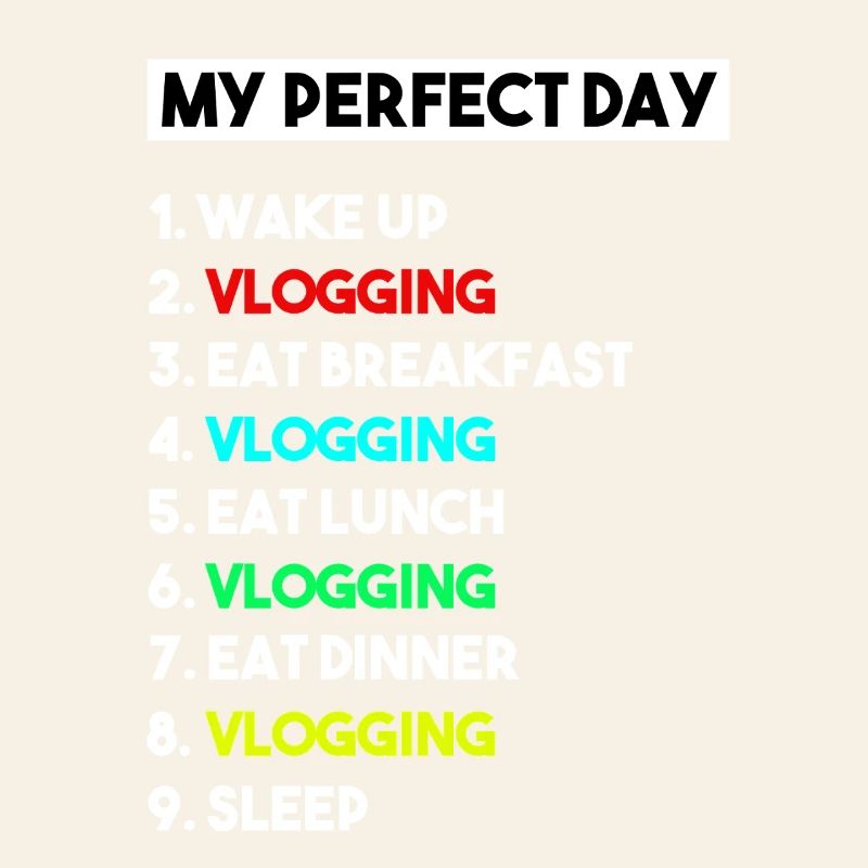 Mein perfekter Tag Vlogging-Zeitplan – Creator-Kunst