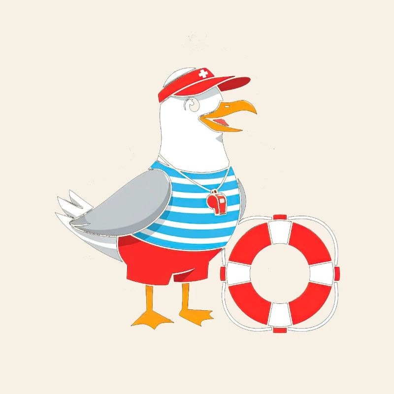 Conception de sauveteurs de mouette