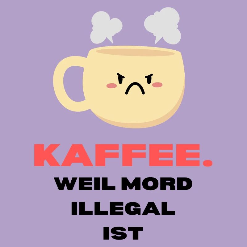 "Coffee because murder is illegal" Coffee lovers