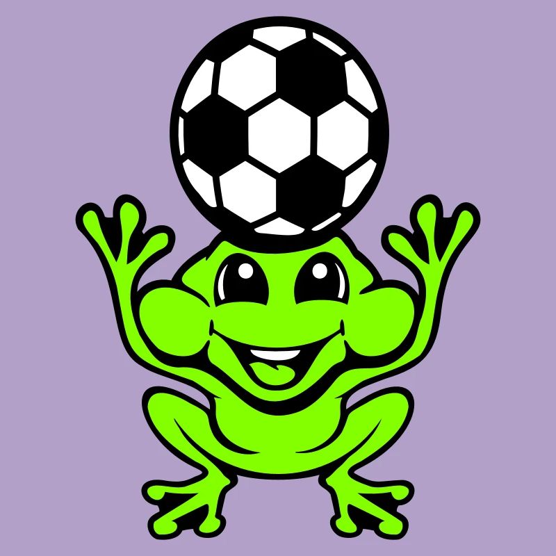 Frog Soccer Header Ball Playing Toad