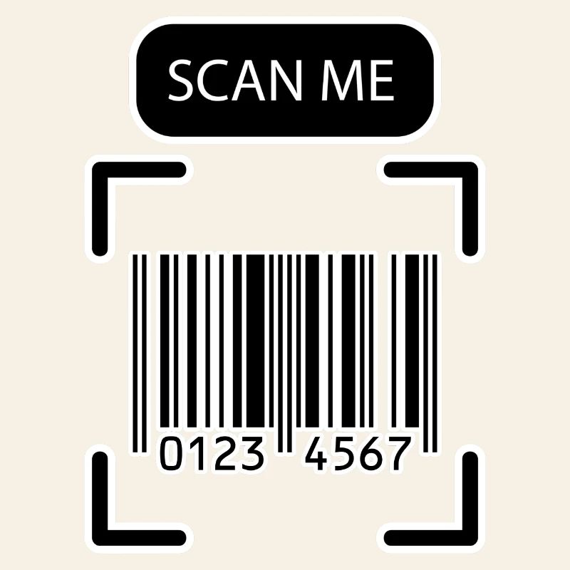 SCAN ME Barcode Lustiges Design