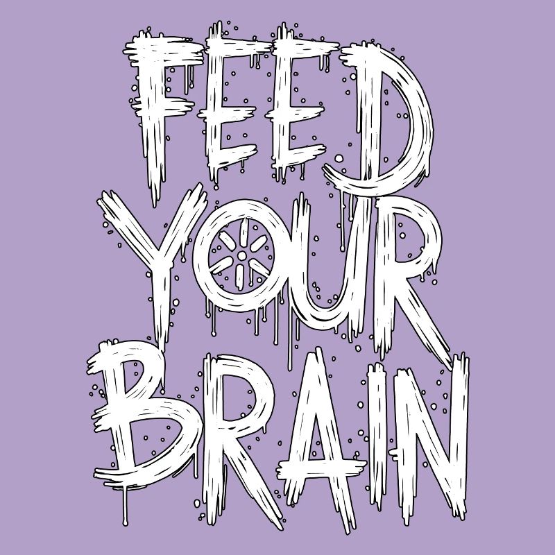 Feed Your Brain – Grunge Typography Design
