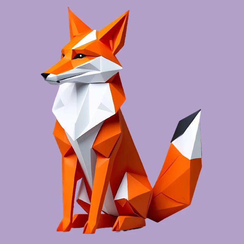 Geometric Polygon Fox