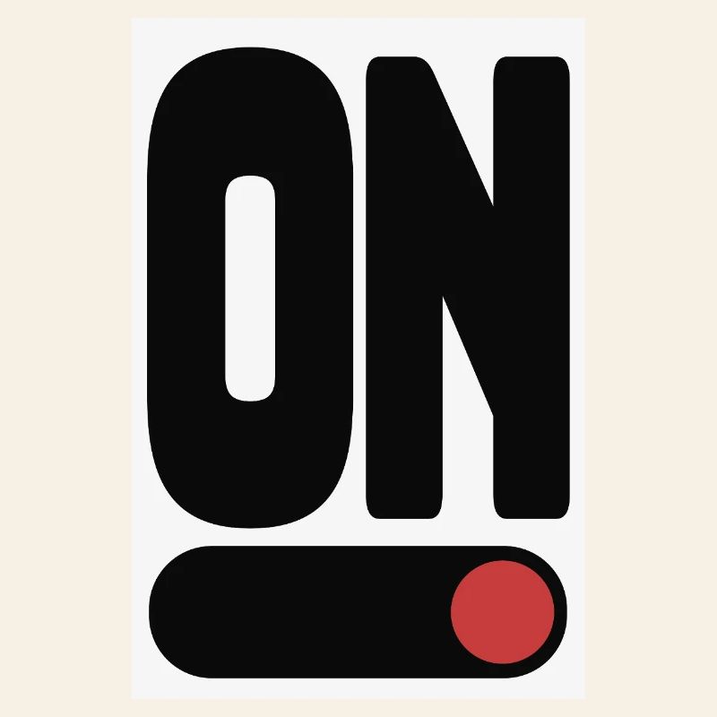 Affiche ON Statement Minimal Design