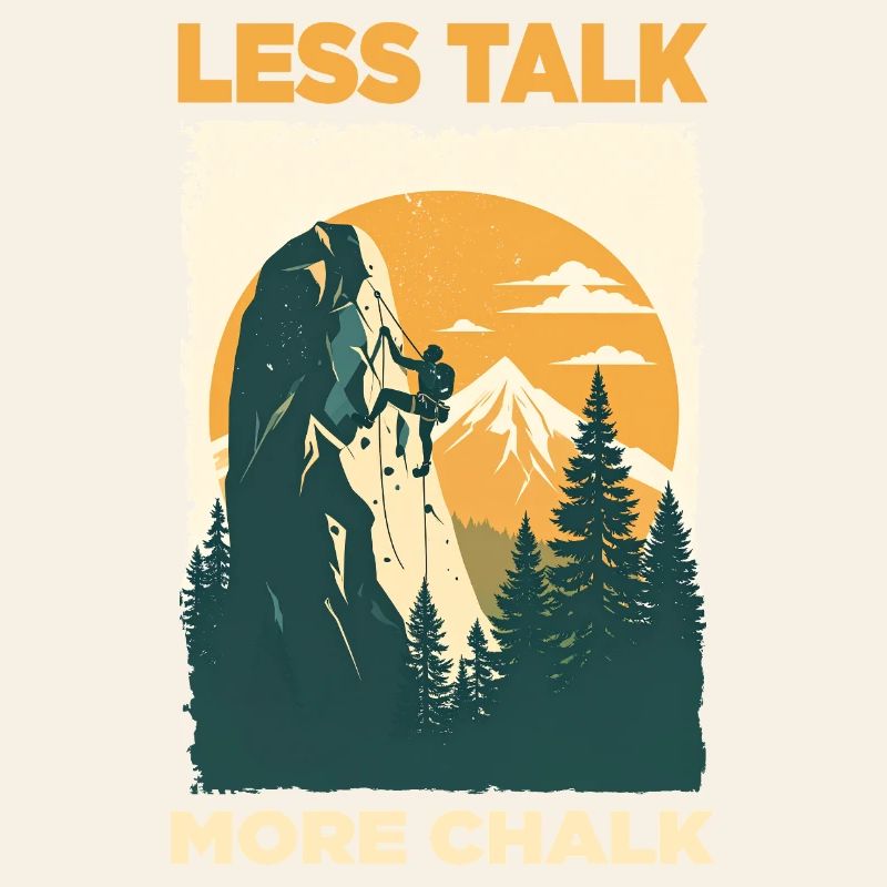Climbing statement: Less Talk More Chalk