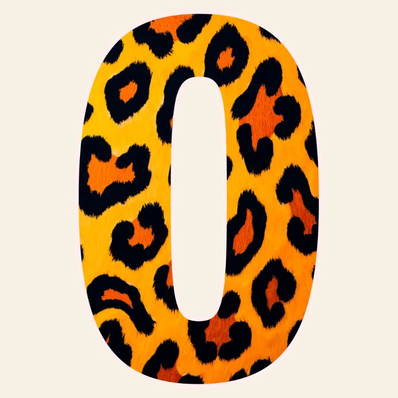 Leopard_Buchstabenmuster_ _O