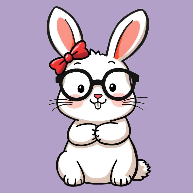 Rabbit with glasses