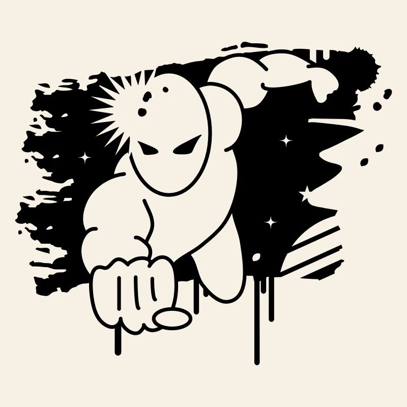 Superheld Graffiti