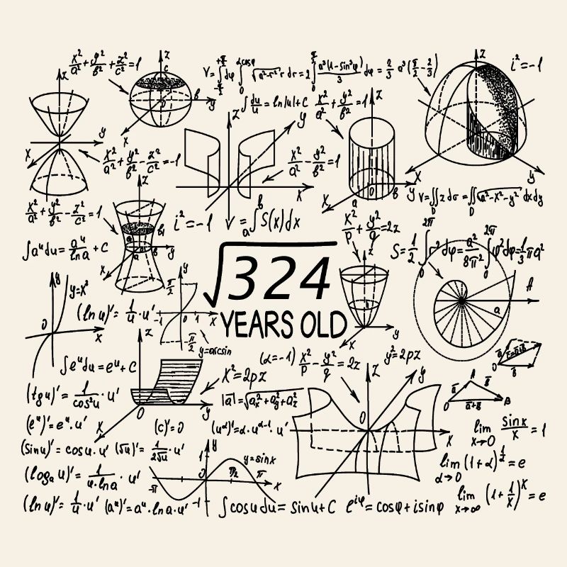 18th Birthday Math Math Student Mathefan