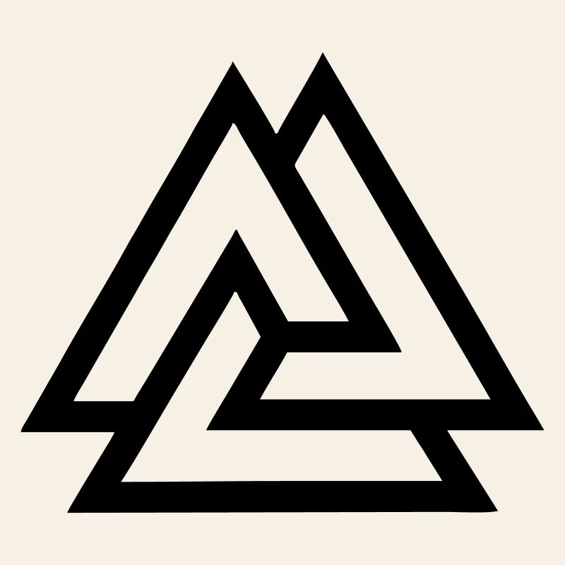 Valknut knot fallen in battle