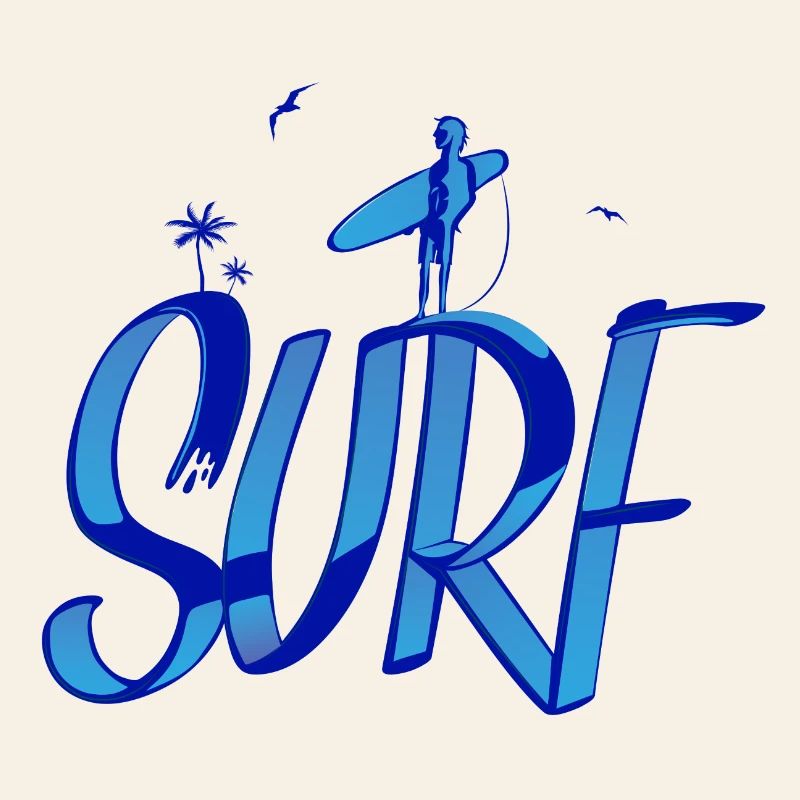 surf, surfer, surfeur