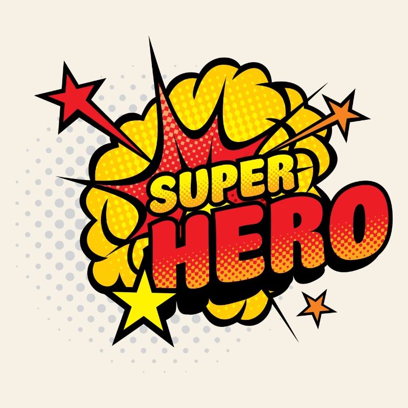 Superhelden Comic Explosion