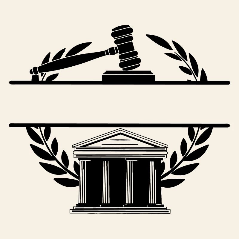 Anwaltsmonogramm Gerichtsgebäude