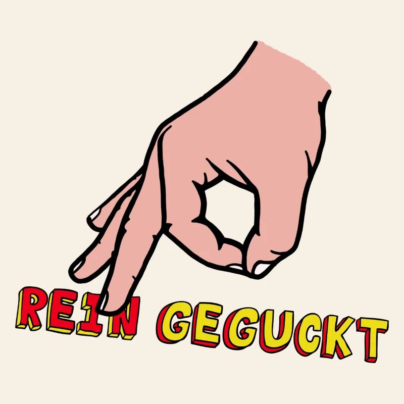 Comic-Hand Zeigefinger mit Retro Text