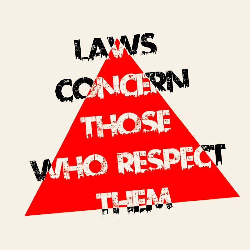 Red Triangle Distress Typography