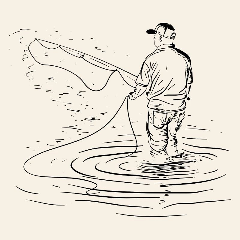 Dessin de pêche