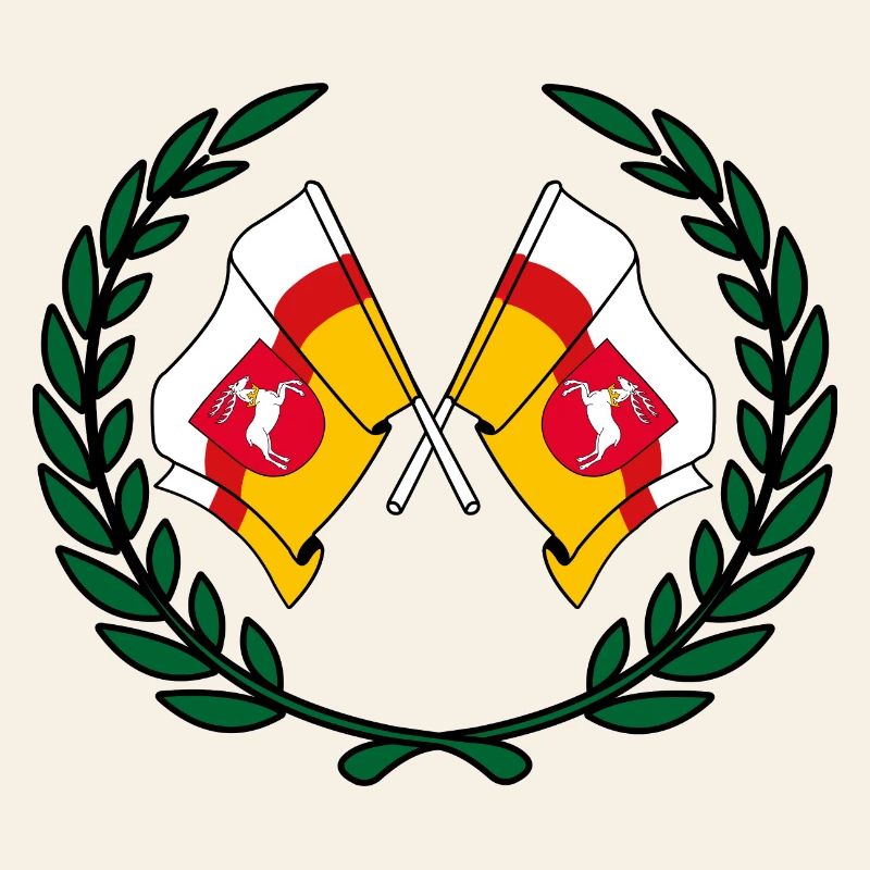 Fahnen Lubin Lorbeerkranz