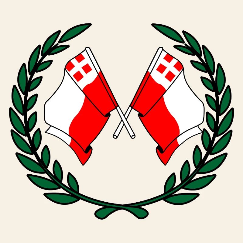 Couronne de laurier des drapeaux de la province d'Utrecht