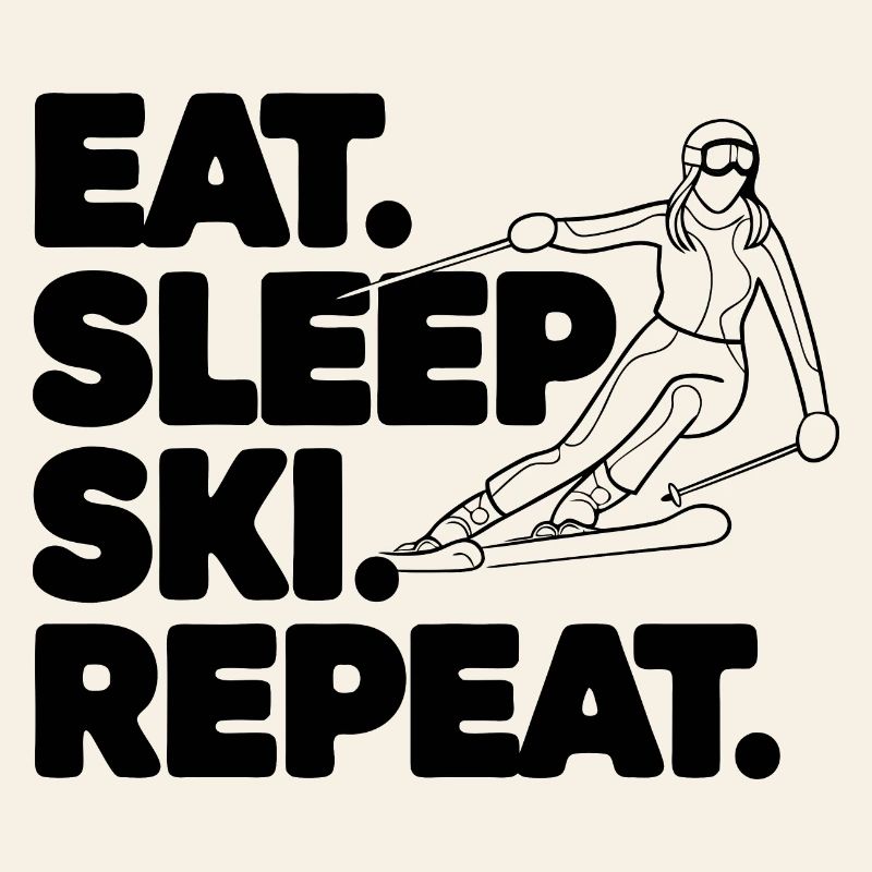 Panneau de ski avec texte inspirant