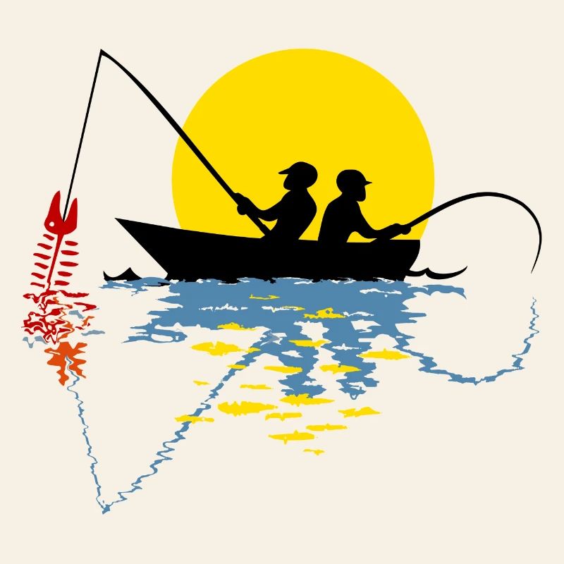 Angler in einem Boot