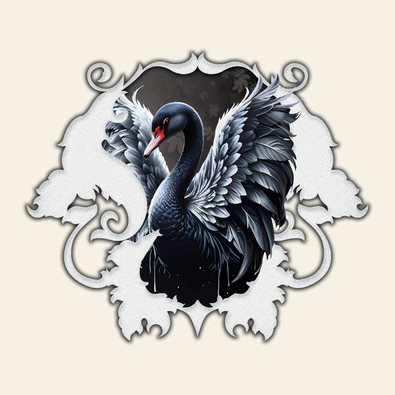Im Schatten der Eleganz: Ein schwarzer Schwan.
