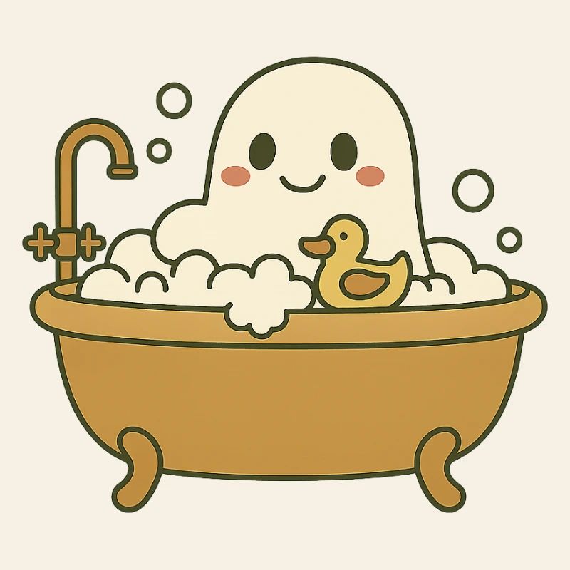 Ghost bubble bath