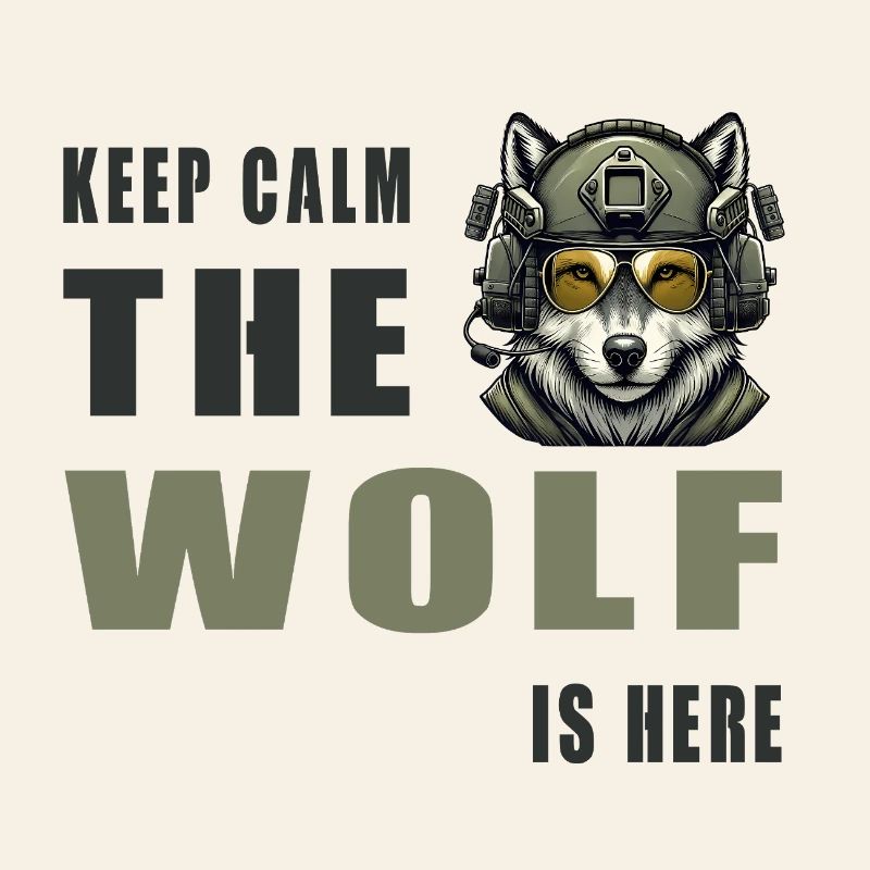 Keep Calm Wolf Is Here