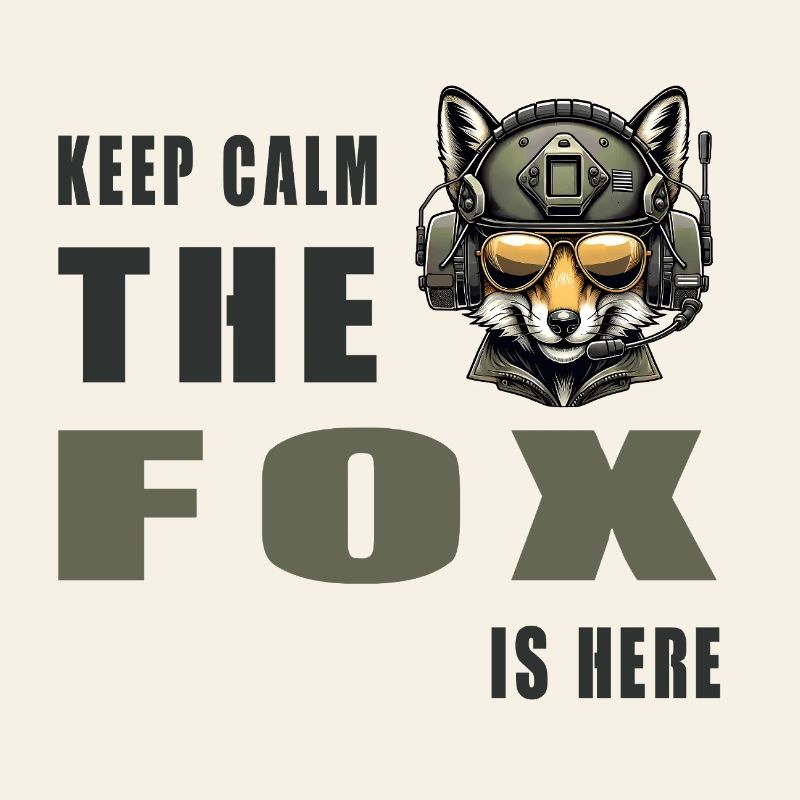 Keep calm - the fox is here