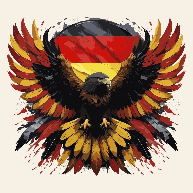 German eagle black-red-yellow