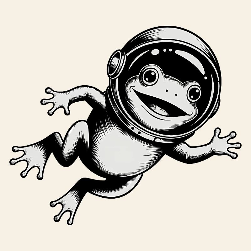 Grenouille dans l'espace - Logo Cool Astonomy