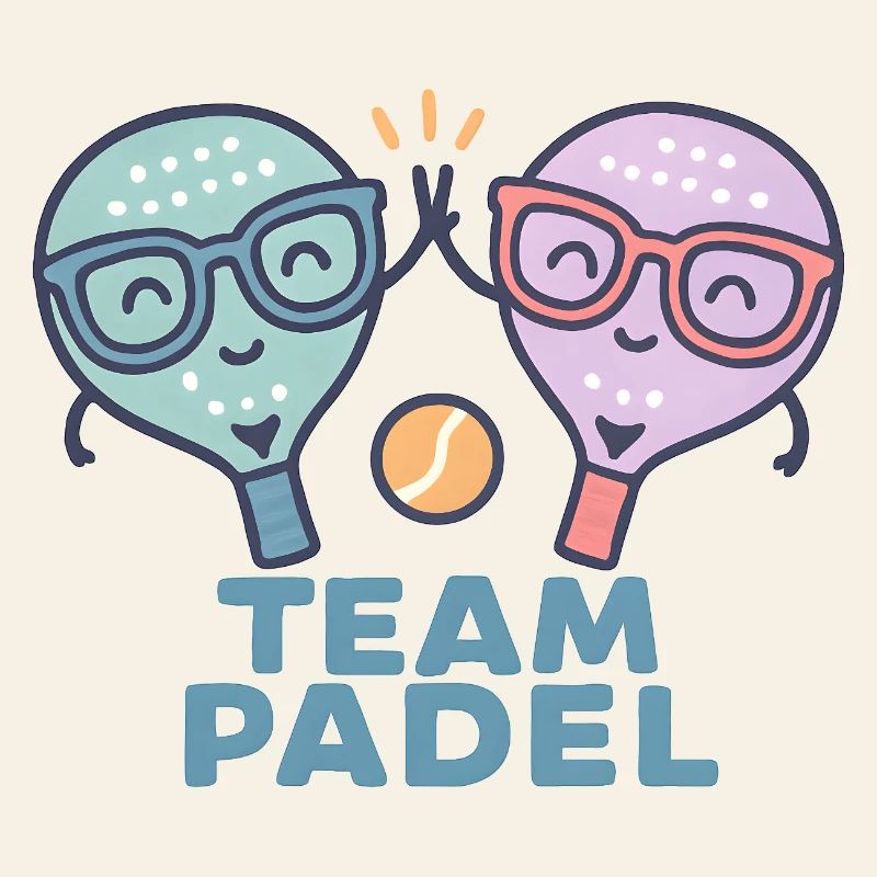 Duel Padel Friendly Mascots Colorful