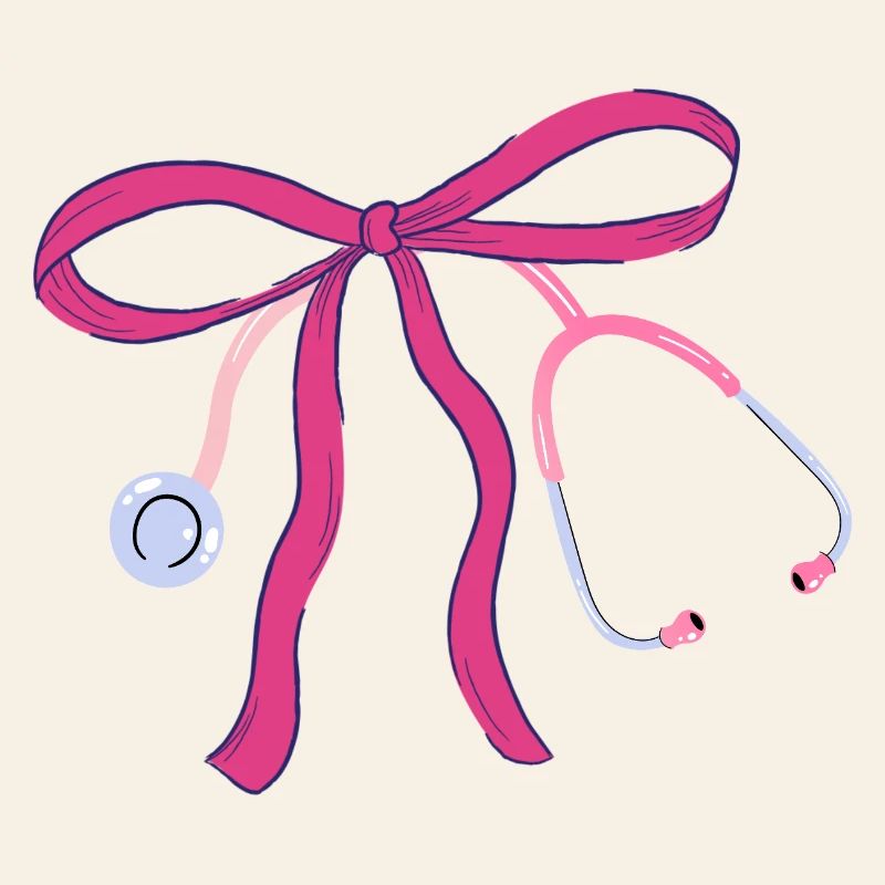 Noeud stéthoscope infirmière 