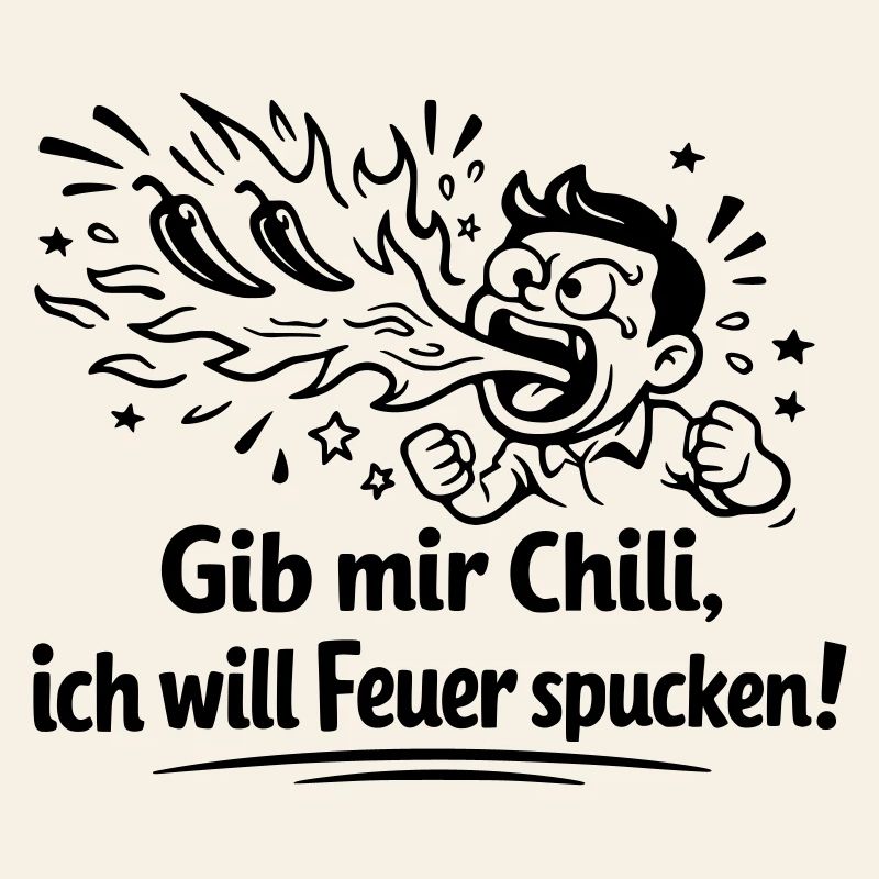 Fire Spitting Eating Chili