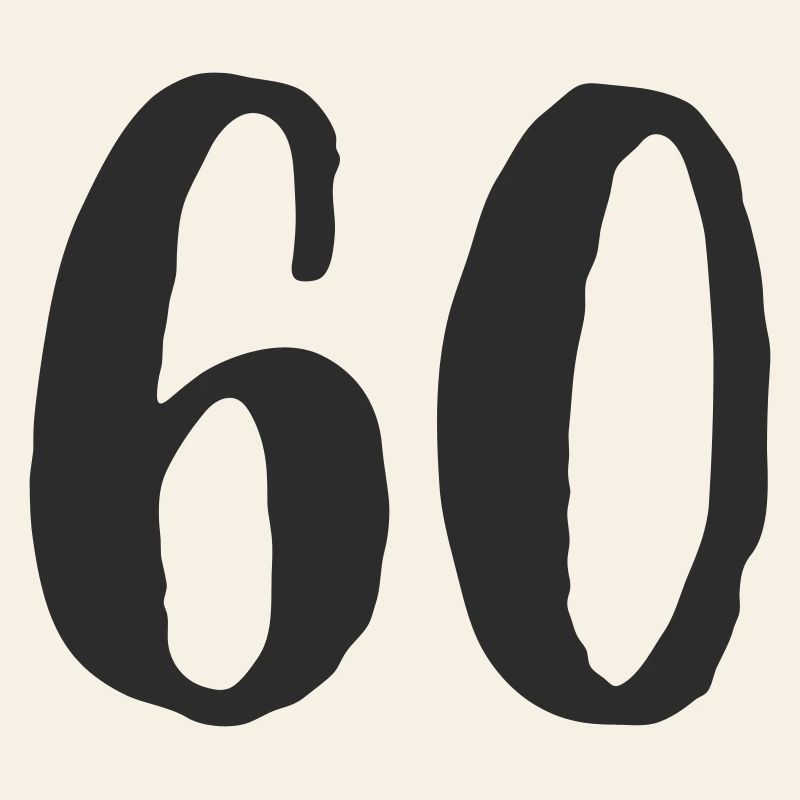 60e anniversaire Numéro Numéro Cadeau
