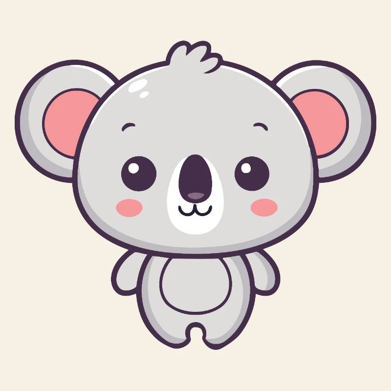 Koala Doux Pastel Dessin